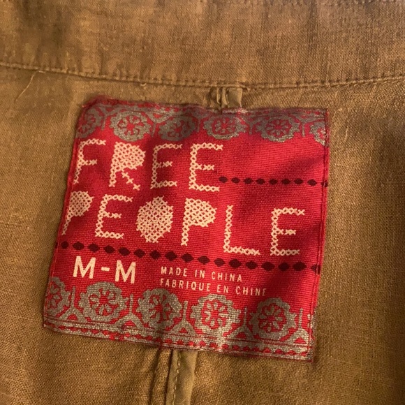 Free People Tan Blazer M - Picture 5 of 5